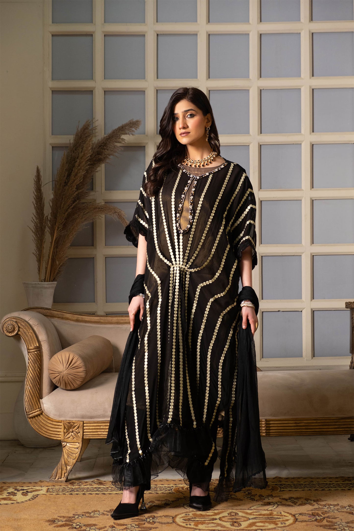 KAFTAN MUSE ATTIRE - 3 PIECE CHIFFON