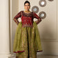 MEHNDI MAJESTIC - 3 PIECE ORGANZA