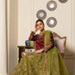 MEHNDI MAJESTIC - 3 PIECE ORGANZA