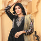 BLACK BLOSSOM - 3 PIECE CHIFFON