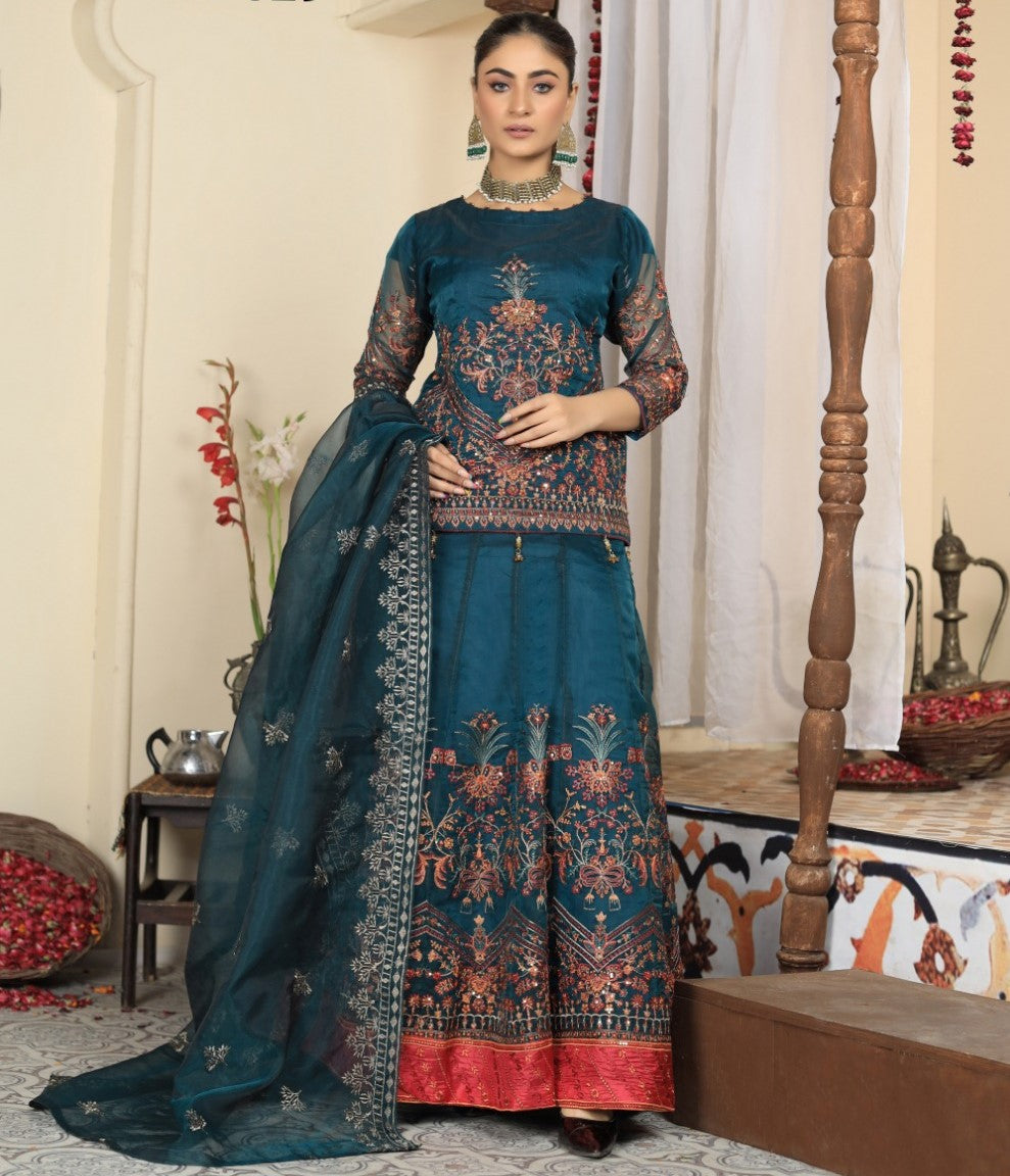 ETHNIC ZINK LEHENGA 3-PC